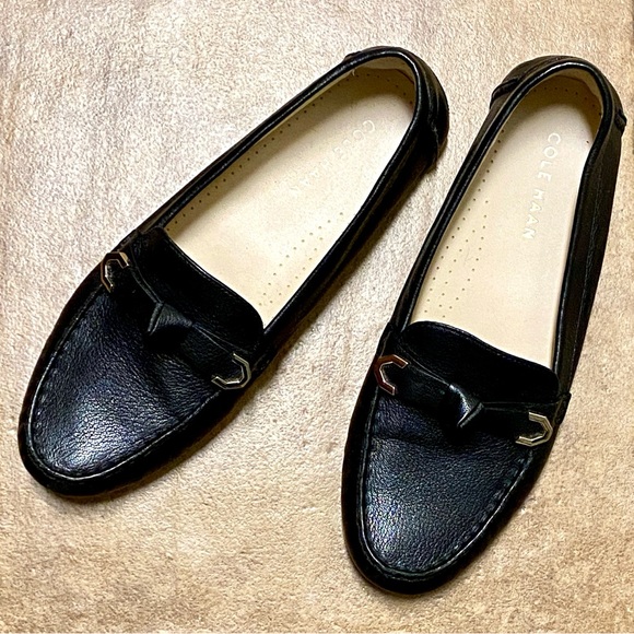 Cole Haan Evelyn Bow Driver Loafer 7.5 Black - Picture 5 of 10